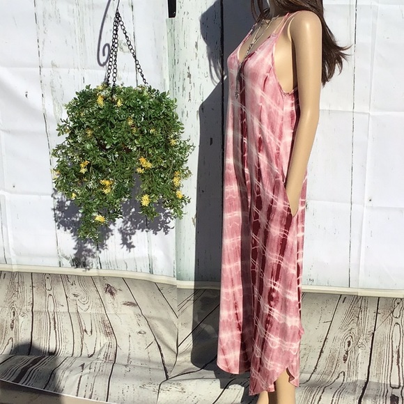 SUPER SOFT STRAPPY TIE DYE DRESS - Picture 12 of 15